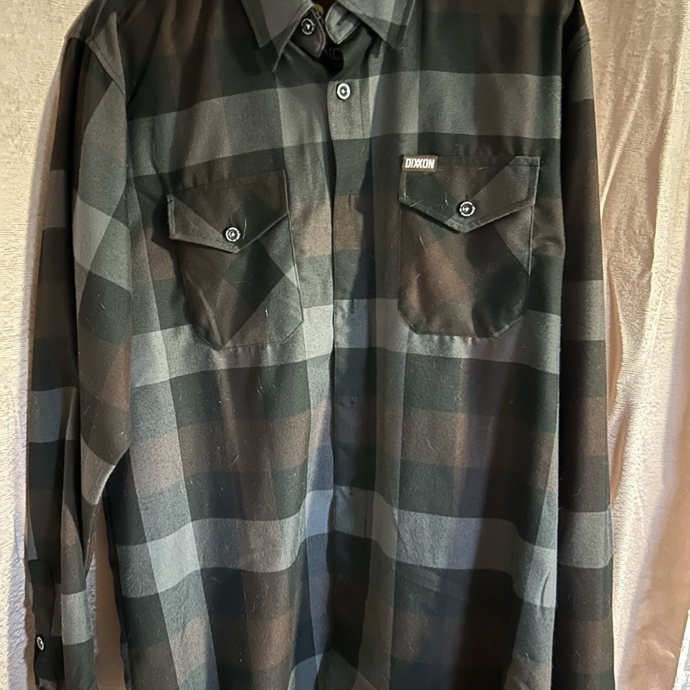DIXXON Black and grey flannel Valencia